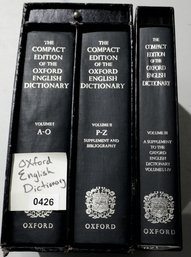 Oxford English Dictionary - 3 Volumes