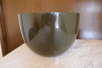Dark Green Enamel Bowl (76)