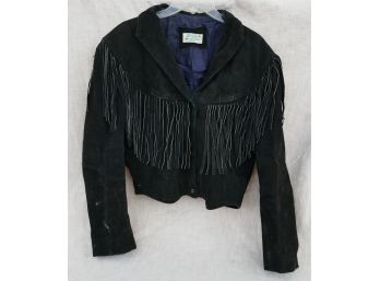 Vintage Fringe Suede Leather Jacket