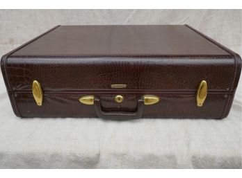 Vintage Samsonite Faux Alligator Suitcase