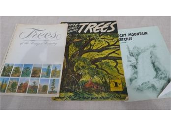 Vintage Illustrated Tree Books