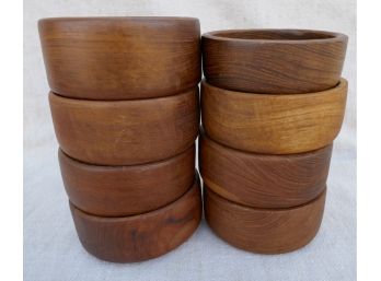 Lot Of 8 Wood Bowls