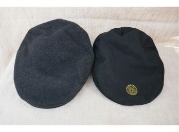 Pair Of Cabbie/Flat Ascot Hats  / Caps