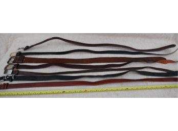 Set Of 7 Leather Belts (group 2)
