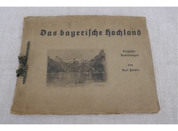 Vintage German Etchings Book