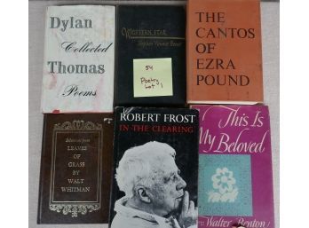 Mixed Lot #1 Poetry Books (#54)