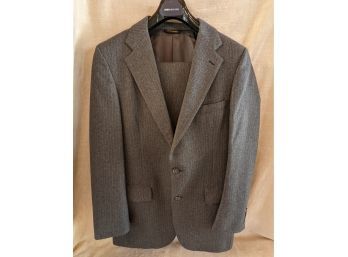 Boyd's University Grey Pinstripe 100 Wool Suit
