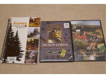 Scenery Manual Book And 2 New Train Dvds #93