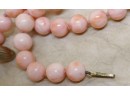 Vintage Angel Skin Coral Bead Necklace (76)