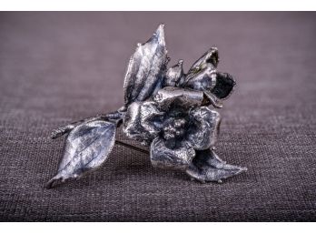 Silver Flower Blossom Pin (80)