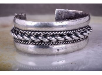 Bedouin Rope Cuff Bracelet 80 Percent Silver Tribal / Egyptian / Middle Eastern (74)