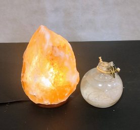 Salt Lamp And Oil Lamp