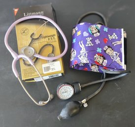 Stethoscope And Blood Pressure Cuff