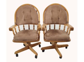 Rolling Swivel Office/Dining Captain Chairs