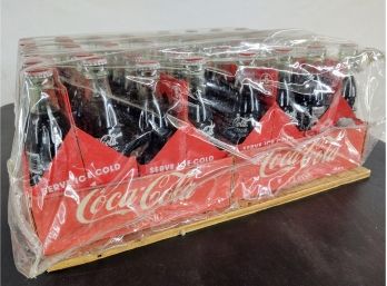 Eight Vintage Casses (6paks) Of Full Coke In Glass Bottles