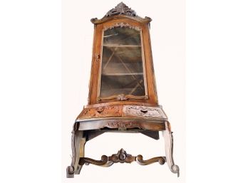 Antique Display Cabinet/Hutch (damaged)
