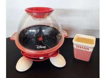 Disney Popcorn Maker W/ceramic Popcorn Bowl