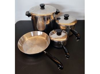 Stainless Steel Pot And Pan Set With Lids
