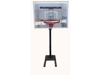 Bison Adjustable Basketball Hoop W/Stand And A Few Basket Balls