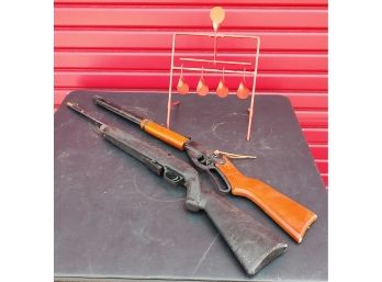 Daisy BB Gun And Crosman Air Gun/Pellet Gun W/Targets