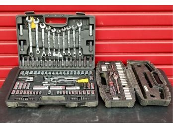Stanely 123 Piece Wrench And Socket Set And Smaller Socket Set