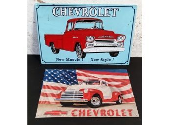 Chevy Tin Signs