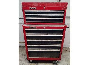 Homak Tool Cart/Cabinet W/Removable Tool Box