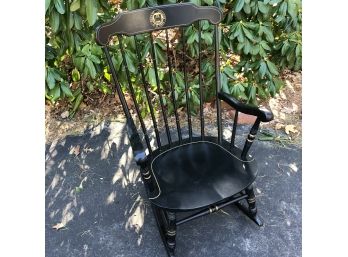 Rocking Chair With Bryant College Seal