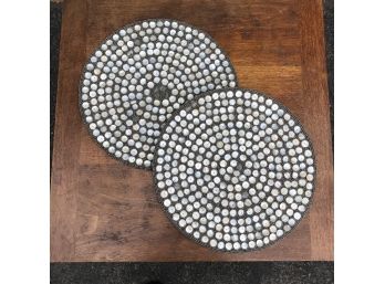 Set Of Two Pier 1 Round Mats