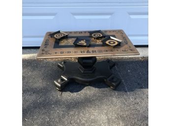 Southwest Inspired Table On Wheels