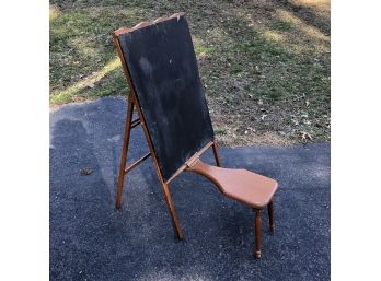 Child's Chalkboard Easel With Seat