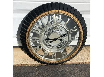 Large Wall Clock With Gears
