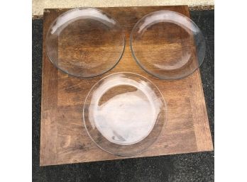 Set Of Three 13' Glass Platters