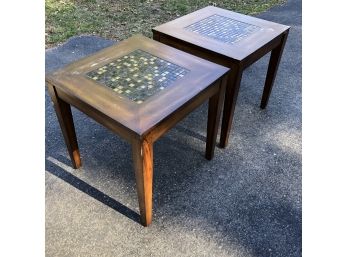 Pair Of Mosaic Top Tables