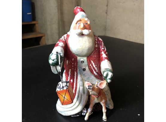 Santa And Deer Figure