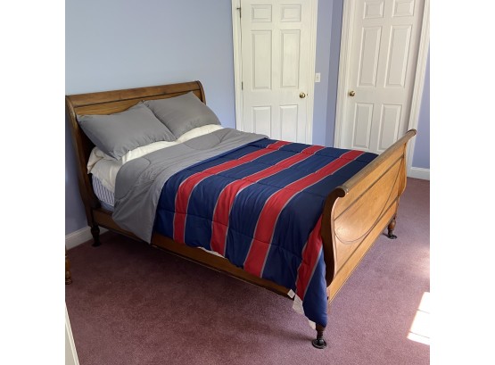 Full Size Sleigh Bed Frame And Bedding
