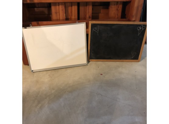 White Board And Chalk Board