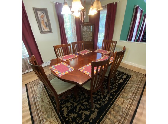 Dining Room Table With 8 Chairs And Two Leaves