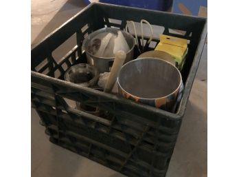 Crate Of Candle Making Supplies