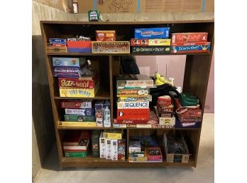 Storage Shelf With Games