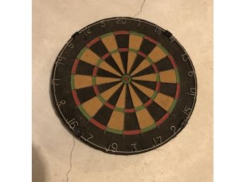 Vintage Dart Board With Darts