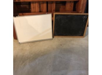 White Board And Chalk Board