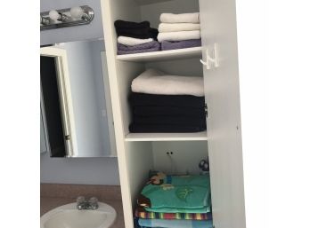 Closet Towel Lot: Purples And White