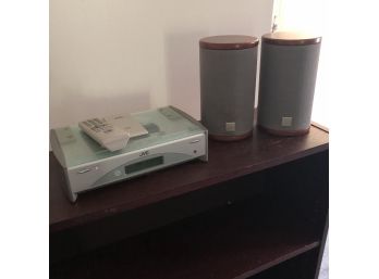 JVC CD Player With Speaker Set