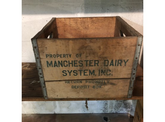 Vintage Manchester Dairy System Crate