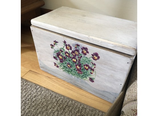 Small Painted Wooden Storage Box