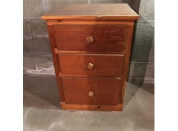 Wooden Storage Unit With Three Drawers