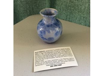 David Williams Small Art Pottery Vase - Signed