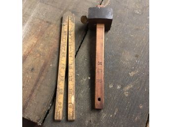 Ruler And Wood Scribe