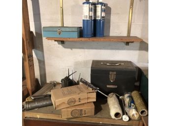 Blow Torch, Craftsman Router, Oil Cans, Etc